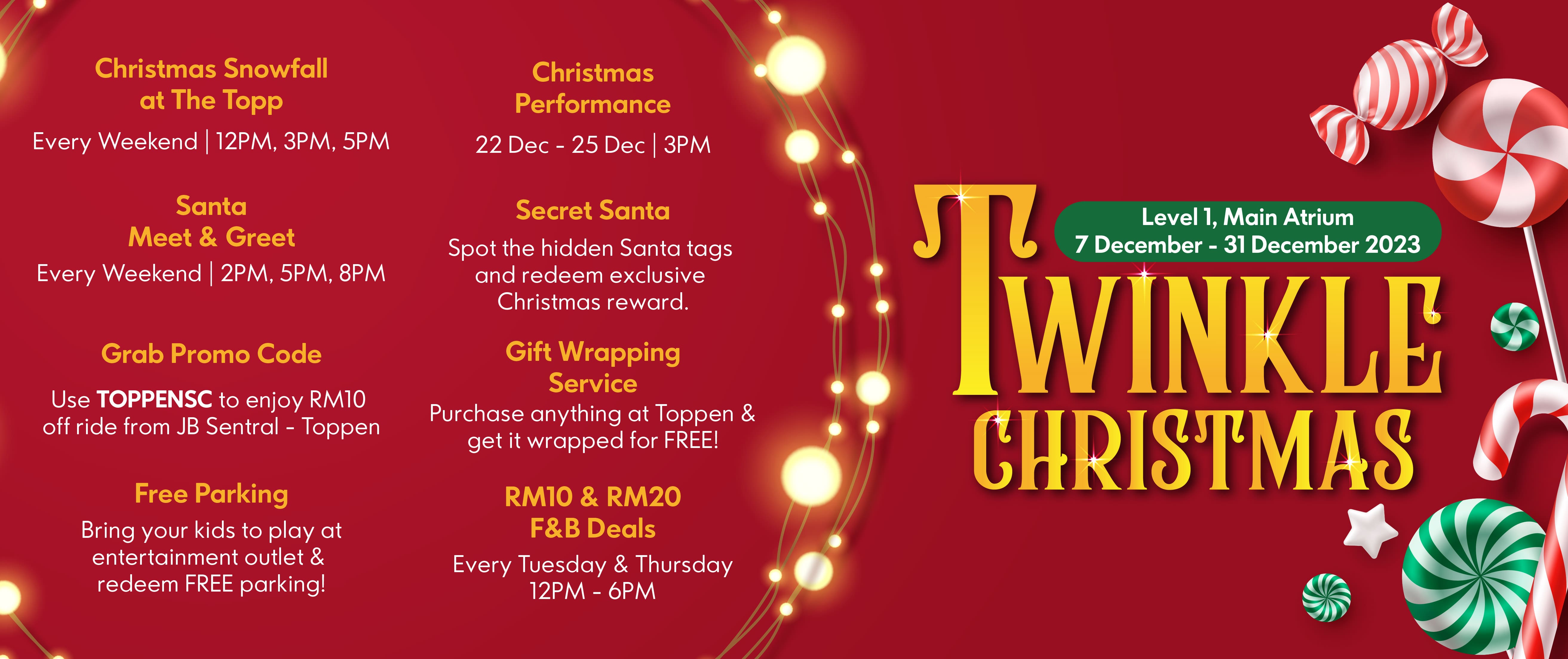 Toppen Twinkle Christmas Event Toppen Shopping Centre